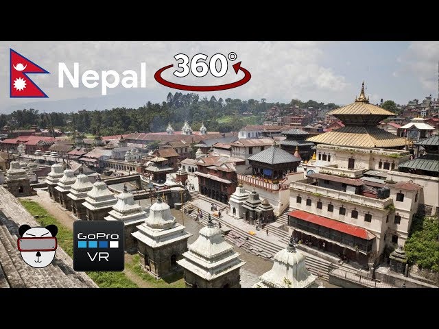 🥽 VR Tour | Pashupatinath | Kathmandu, Nepal 🇳🇵【GoPro VR Travel | 360 Video】