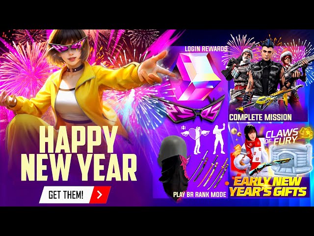 New Year Celebration Rewards 🔥🥳🤯 | Free Fire New Event | Ff New Event | Upcoming Events In Free Fire