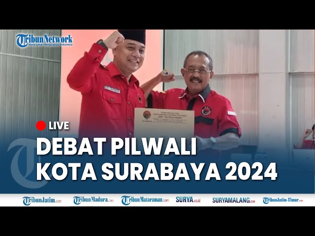 🔴LIVE DEBAT PILKADA KOTA SURABAYA 2024, Duel Tunggal Eri Cahyadi - Armuji