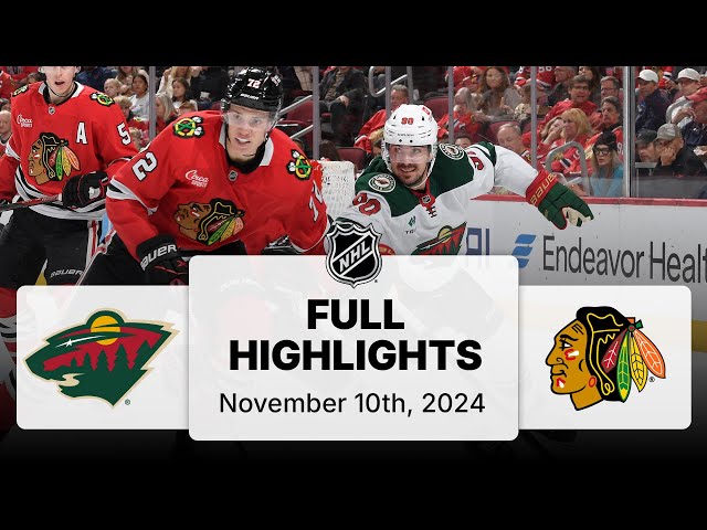 NHL Highlights | Wild vs. Blackhawks | November 10, 2024