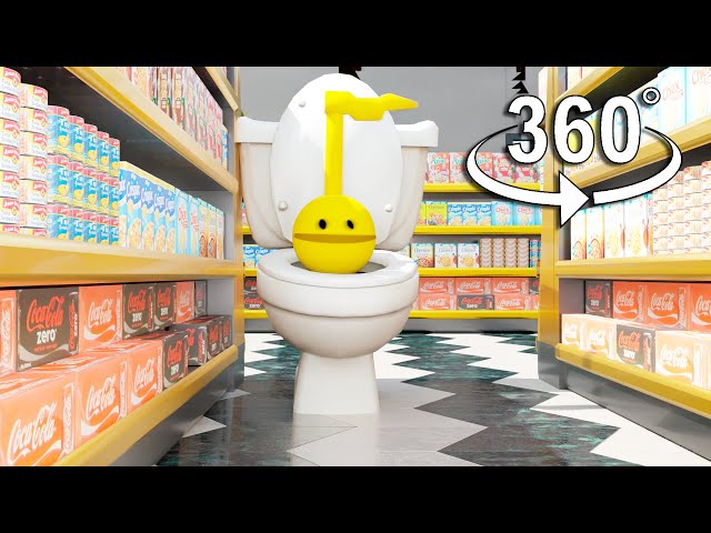 360° - SKIBIDI OTAMATONE IN SUPERMARKET | VR/360°