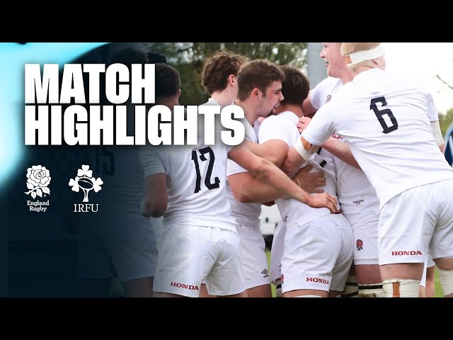 U18 International Series opener | England U18 Men v Ireland | Match highlights