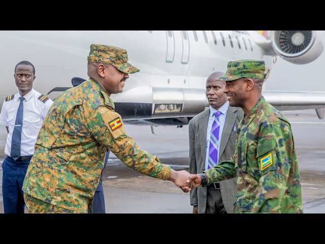 Gen Muhoozi arrives in Kigali ahead of President Kagame inauguration