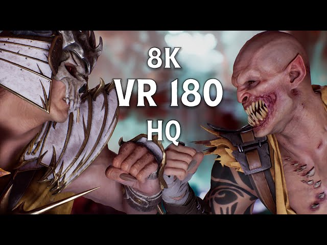 MQVR-12A General Shao vs Baraka | 3D VR180 Mortal Kombat Battle | VR Fight Scene in Virtual Reality