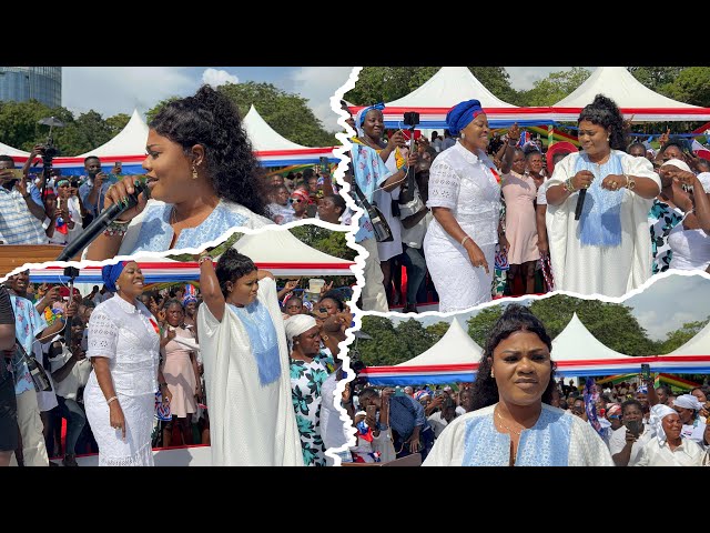 Obaapa Christy Rocks NPP Kate Gyamfua Women Stage at Efua Sutherland Park with fire 🔥