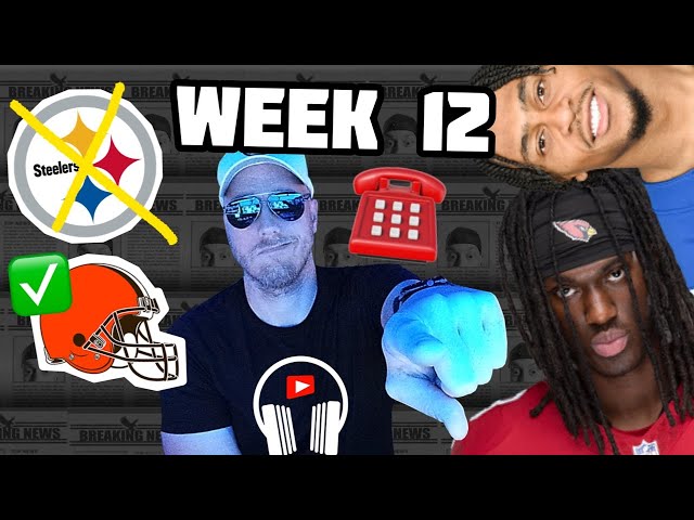 Week 12 Fantasy Football Questions + Browns beat Steelers on TNF