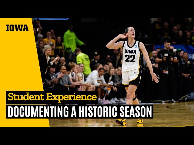 Iowa students go behind the scenes to document women's basketball team