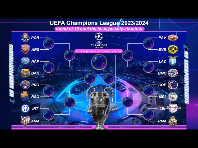 UEFA Champions League 2023-2024 • Calci di Rigore, ottavi di finale fino alla finale • COM vs COM