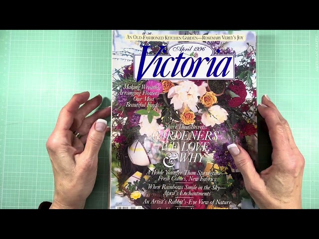 Oh, the Possibilities! Harvesting a Vintage Victoria Magazine + Chit Chat #victoriamagazine