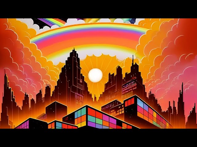 Rainbow Sunrise: Lofi Sky City