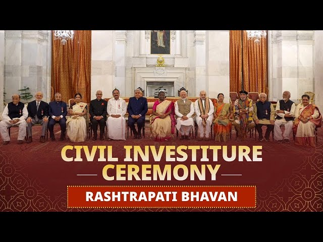 President Murmu presents Padma Awards 2024 at Civil Investiture Ceremony-I at Rashtrapati Bhavan