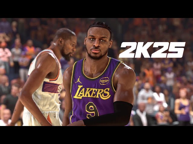 NBA 2K25 | BRONNY JAMES | LAKERS vs SUNS | FULL CONCEPT GAMEPLAY | K4RL