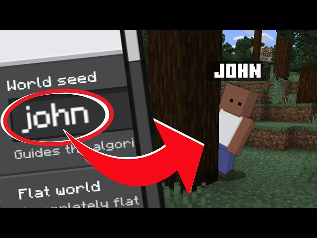 "DON'T PLAY ON THIS CURSED SEED "john" on Minecraft Bedrock Edition(PE, Xbox, Switch, Windows)