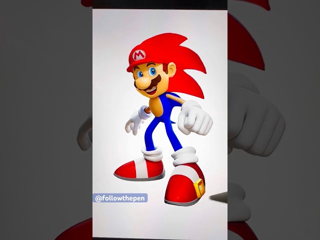 ✨I turned Mario into Sonic✨ and result is so cool #shorts #supermariobros #sonic