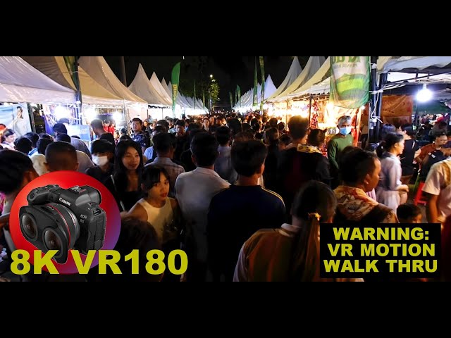 LETS WALK THROUGH THE WATER FESTIVAL food & entertainment 8K 4K VR180 3D (Travel Videos ASMR Music)