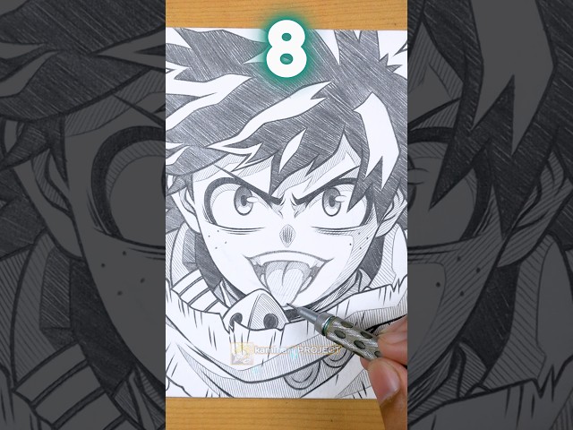 Which one is correct for Midoriya 🤩 - MY HERO ACADEMIA #shorts #drawing #myheroacademia