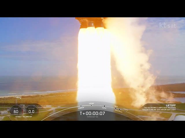 LIFTOFF! SpaceX Koreasat 6A Launch