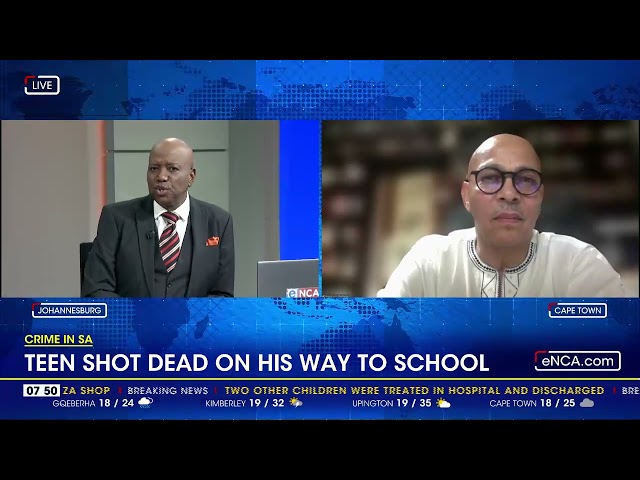 Crime In SA | Teen shot dead on his way to school