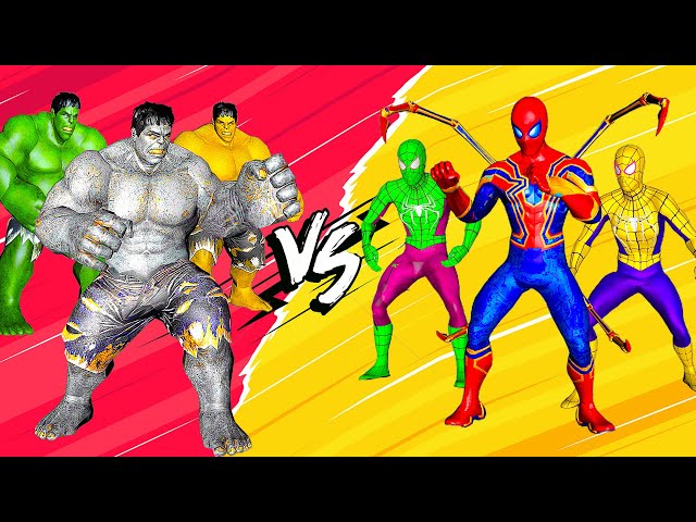 HULK, GREY HULK, GOLDEN HULK VS TEAM IRON SPIDER-MAN (She-Hulk Episode 3)