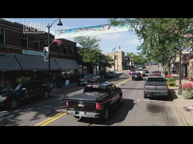 KARE in the Air: Downtown Osceola, WI and Cascade Falls