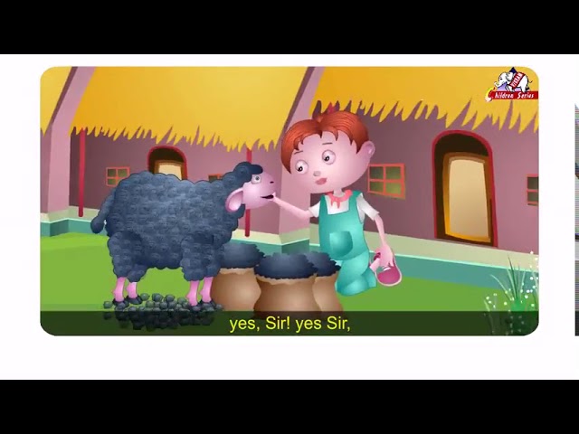 Baa,Baa,Black Sheep English Rhyme for kids