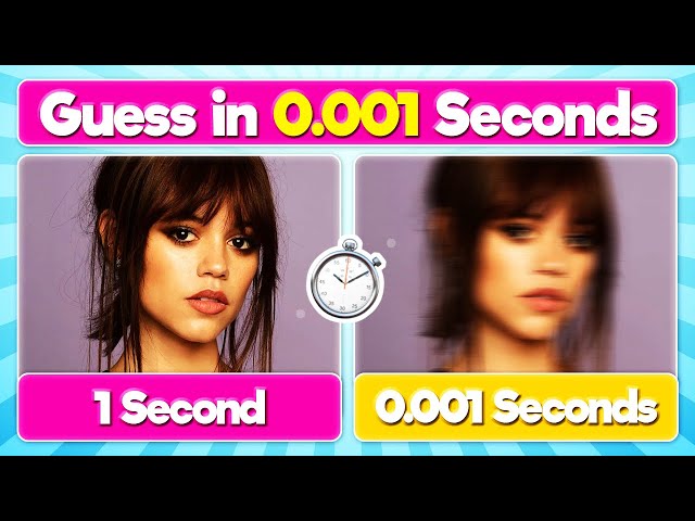 Guess the Celebrity in 0.001 Second | 100 Celebrities Quiz