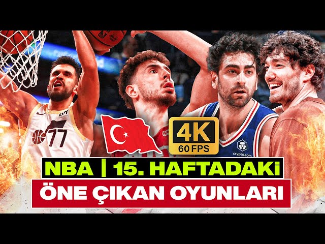 NBA 15. Hafta | Alperen Şengün, Furkan Korkmaz, Cedi Osman ve Ömer Yurtseven'in Öne Çıkan Oyunları!