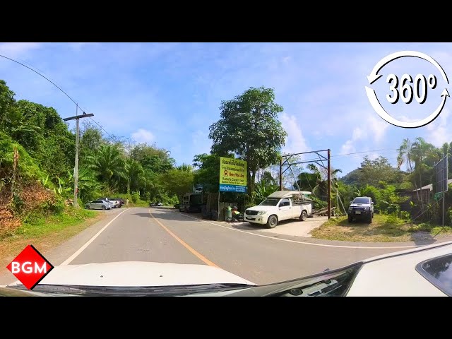 The route to the rafting site in Phang Nga ,Thailand By Komol's Corner Bamboo Rafting Virtual VDO