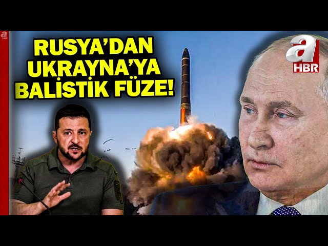 Rusya Ukrayna'ya kıtalararası füze attı! Balistik füze Dnipro'ya düştü | A Haber