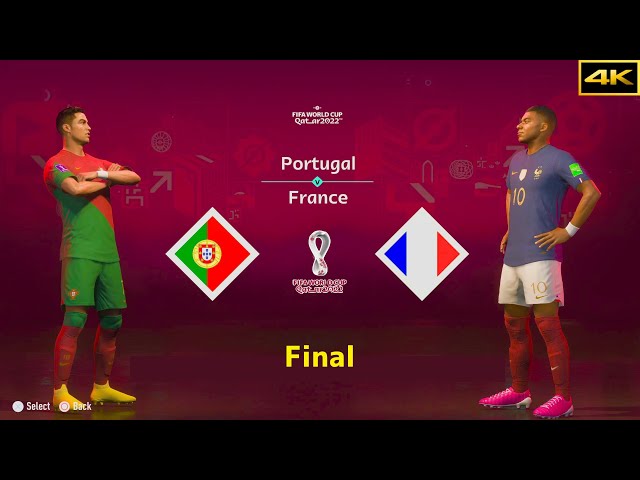 FIFA 23 | PORTUGAL vs. FRANCE | RONALDO vs. MBAPPE | FIFA WORLD CUP FINAL | [4K]