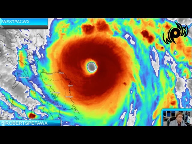 Super Typhoon Pepito / Man-yi rapidly strengthens just prior to landfall, dangerous storm.