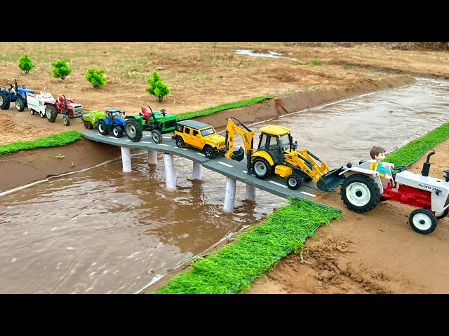 Mini tractor trolley parking video | Arjun novo tractor | jcb tractor video | gadi jcb