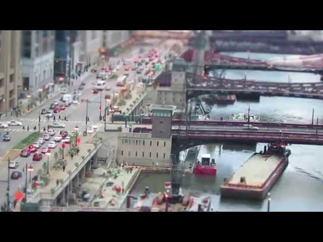 Chicago River Tilt-Shift Time Lapse Fun! (Music by JDSY!)