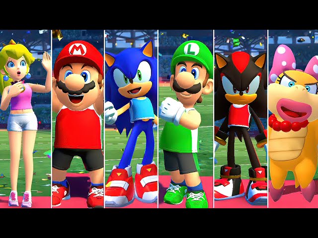 Mario & Sonic At The Olympic Games Tokyo 2020 - All Characters Winning Animations!