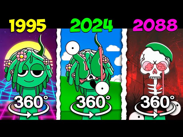 360° VR Incredibox Sprunki 1995 vs 2024 vs 2088