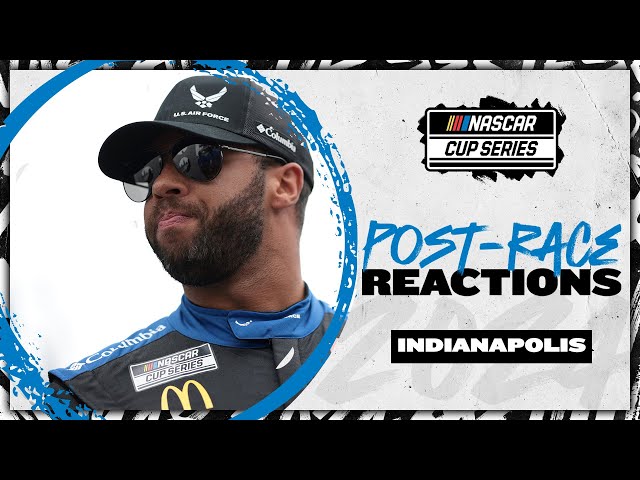 Bubba Wallace reacts to top-five day in Indianapolis | NASCAR