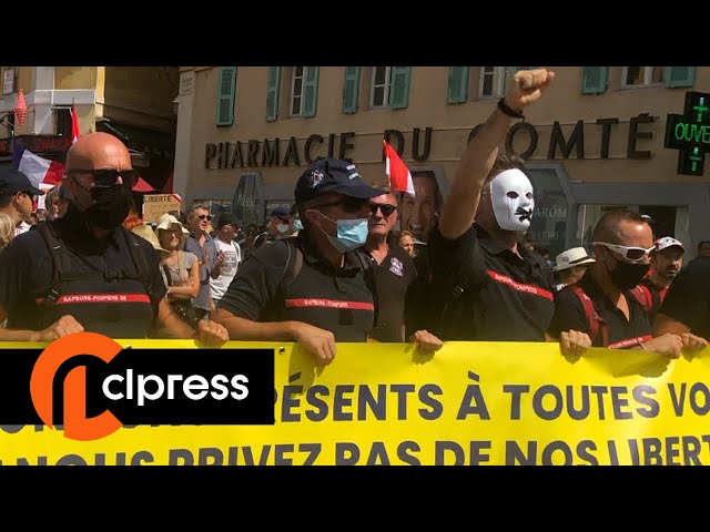 Manifestation anti pass sanitaire à Nice (28 août 2021, Nice) [4K]