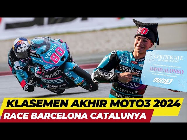 KLASEMEN MOTO3 2024 TERBARU HARI INI SETELAH RACE GP SOLIDARITY BARCELONA CATALUNYA