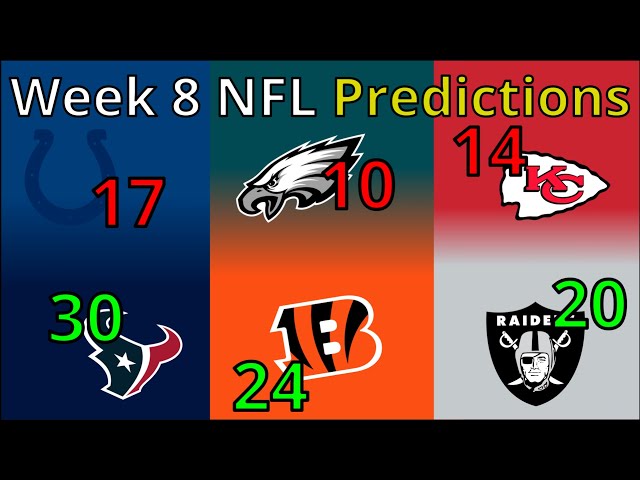 2024 NFL Week 8 PREDICTIONS (With Scores)