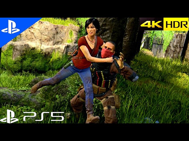 Uncharted 4 - Stealth Kills / Jungle Excellent Work [ PS5 Gameplay 4K HDR ]