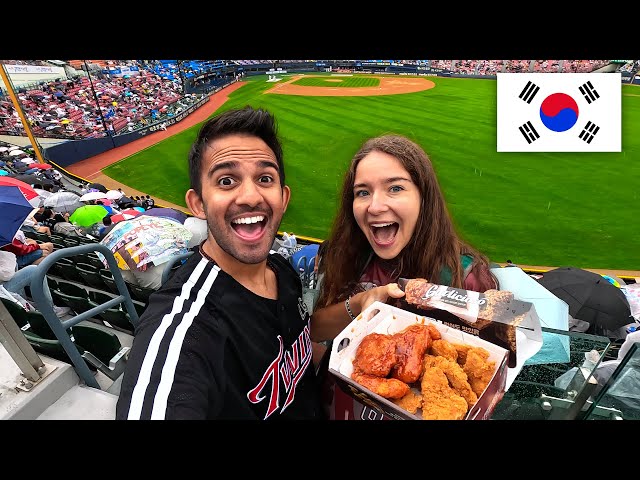 Korean Baseball is CRAZY 🇰🇷 Our First Game in South Korea! (한국어 자막)