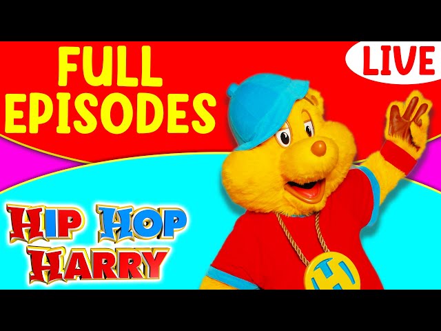 24/7  LIVE! 🔴 Hip Hop Harry - Sing-Alongs, Social Emotional Learning & More!