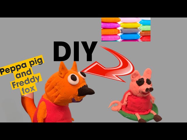 How to make Peppa pig 🐷 and friends from clay  ;Freddy fox 🦊