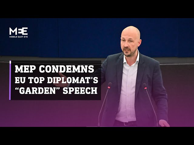 MEP Marc Botenga condemns EU foreign policy chief Josep Borrell’s “garden” speech