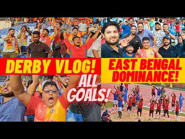 East Bengal vs Mohunbagan VLOG! 🔥 All GOALS! ⚽ The Kolkata Derby! ❤️