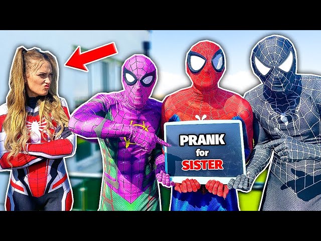 SPIDER-MAN Bros Takes on SPIDER-SISTER in EPIC REAL LIFE Battle! (FUNNY COMEDY PARKOUR POV)