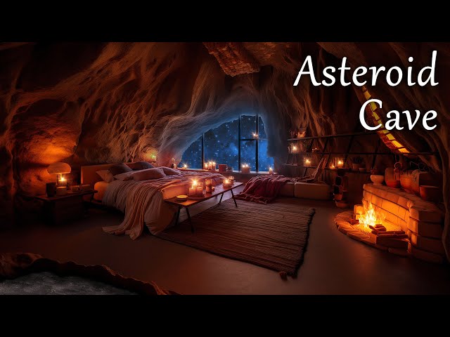 Asteroid Cave Sanctuary |  Relaxing Water, Bubbles, and Space Sounds for Sleep | LIVE