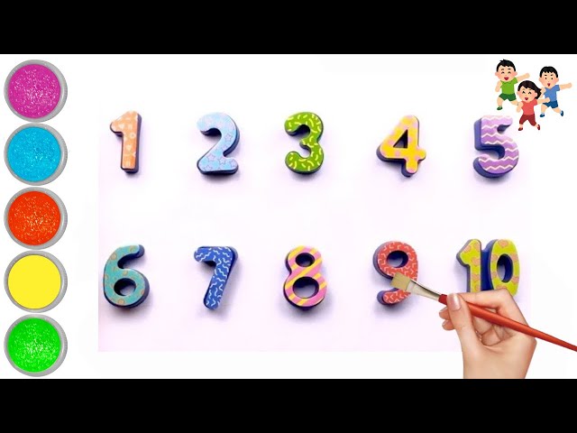 Learn Numbers, Shapes & Counting 1 to 10 | 123 Number Names | Preschool Toddler Learning Toy Video