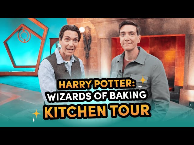 Harry Potter: Wizards of Baking Kitchen Set Tour with James and Oliver Phelps