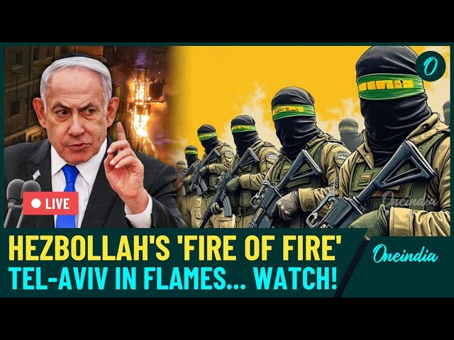 LIVE | Hezbollah escalates conflict with Tel Aviv Strikes, Attacks Intensify Confrontation | Watch